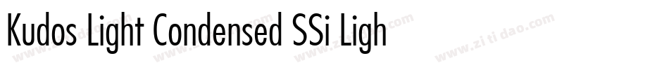 Kudos Light Condensed SSi Light Condensed Italic字体转换
